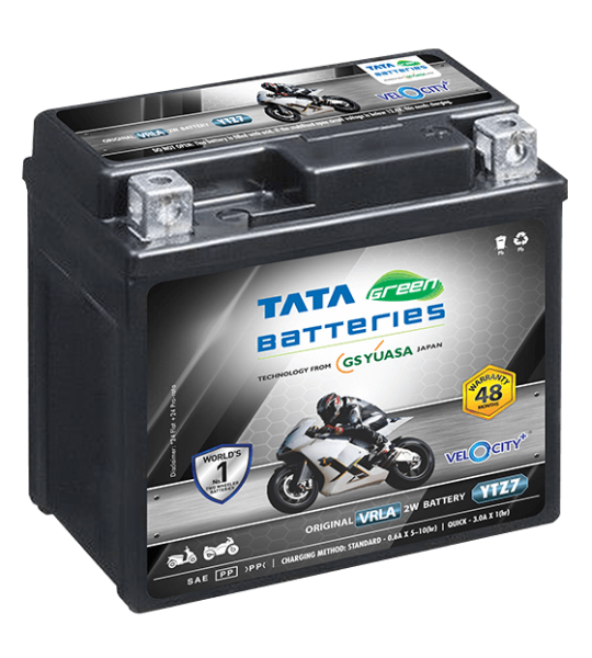 2Wheeler Battery -TATA Green VRLA YTZ7